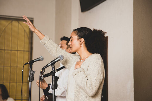 Worship Leader on a Sunday Morning