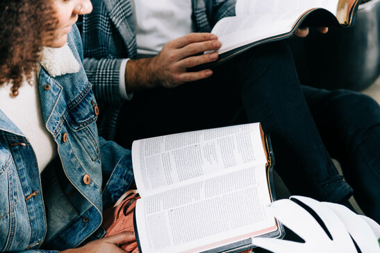Young People Reading their Bibles