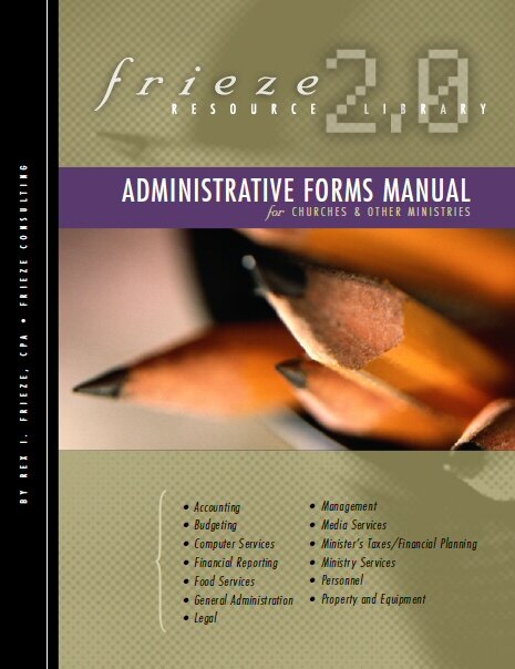 Church Administrative Forms Manual (Frieze Resource Library) (649 Forms)