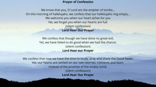 confession prayer assurance pardon