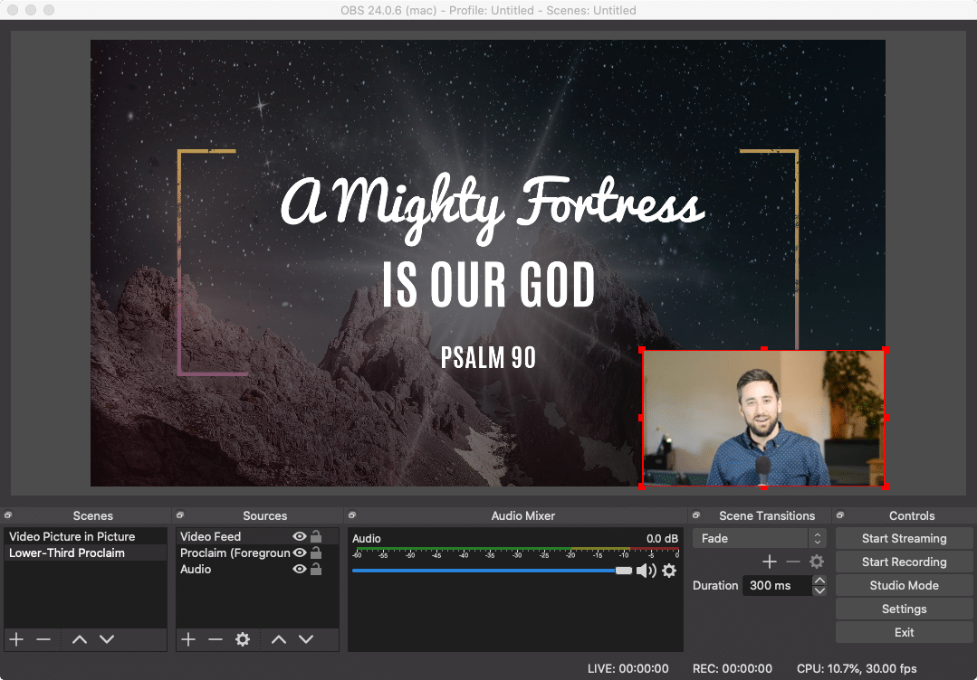 How Do I Configure Scenes for My Live Stream? – Faithlife