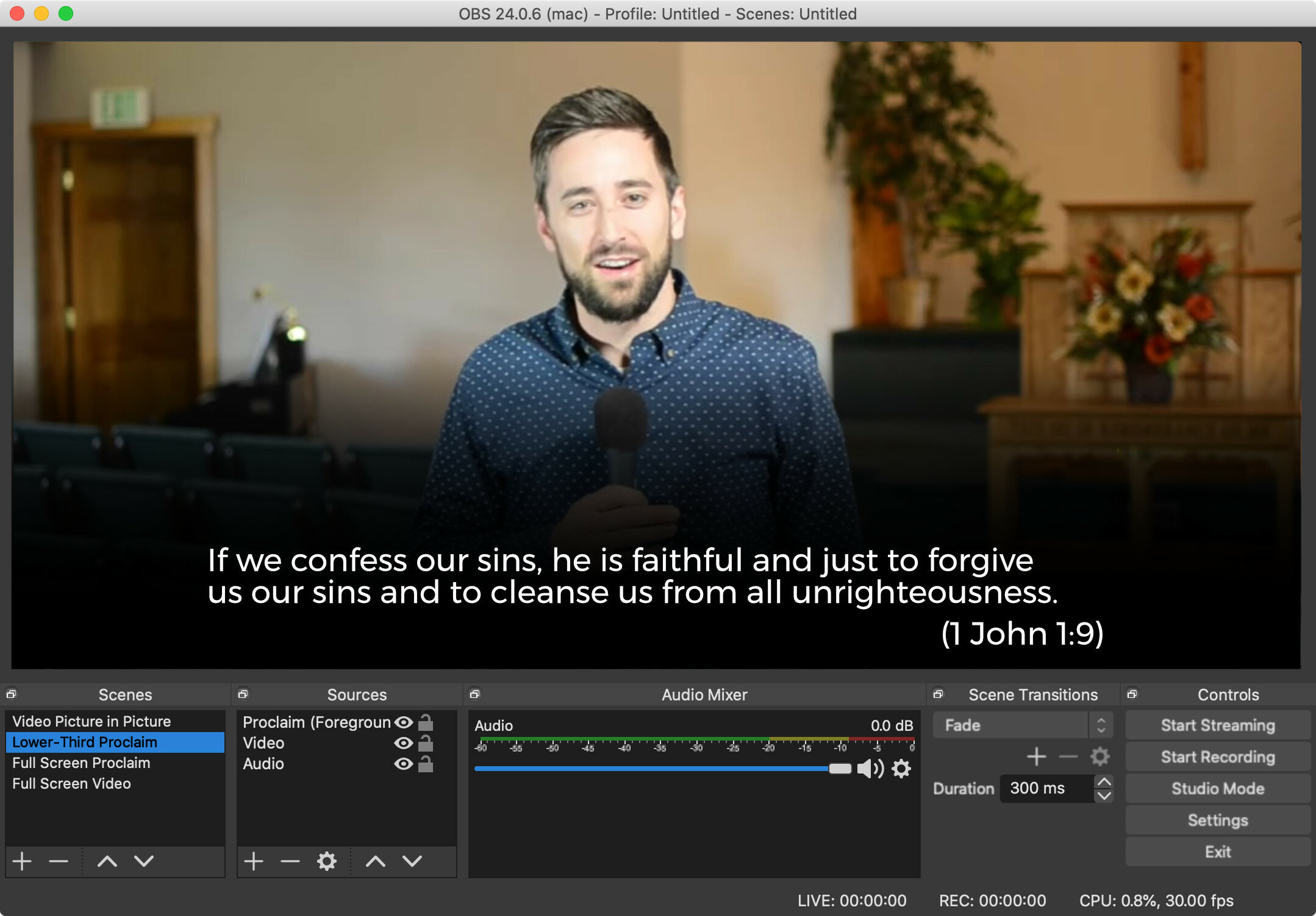 How Do I Configure Scenes for My Live Stream? – Faithlife