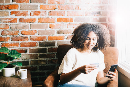 Woman Giving Online