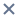 X / Close icon