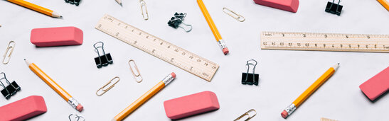 Scattered School Supplies