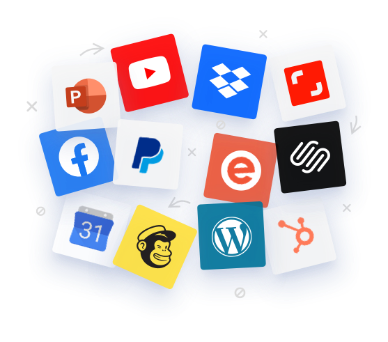 internet companies logo collage