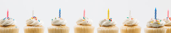 Cupcakes with Birthday Candles