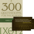 300 Quotations for Preachers from the Early Church