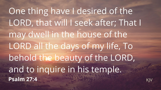 Psalm 27-4