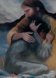 Jesus Holding Woman