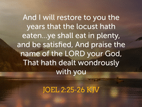 Joel 2-25-26