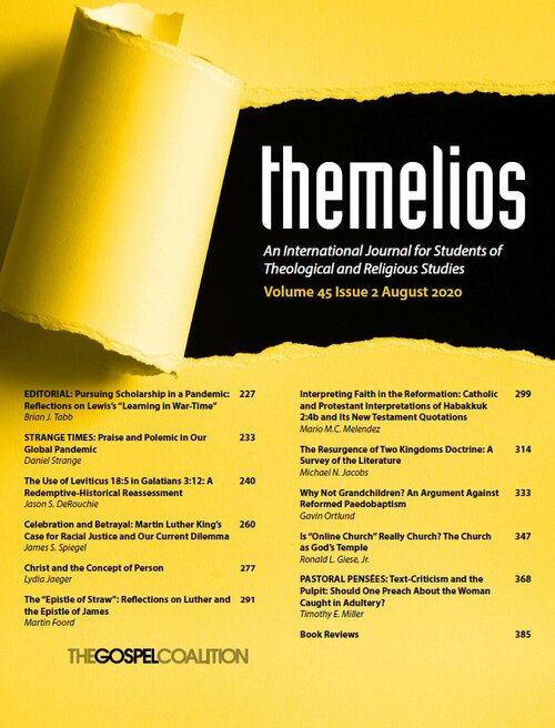 Themelios: Volume 45, No. 2, August 2020