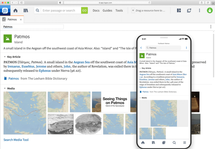 Logos Factbook screen shot