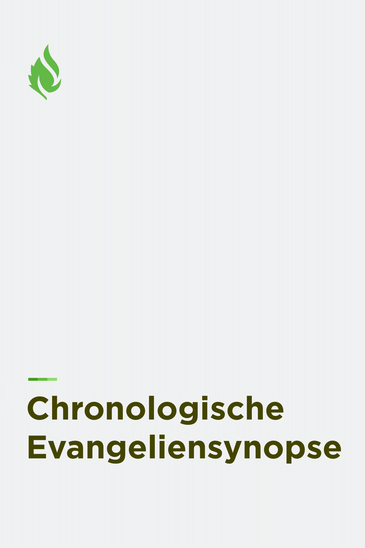 Chronologische Evangeliensynopse