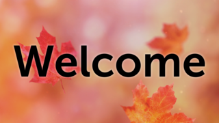 Welcome October