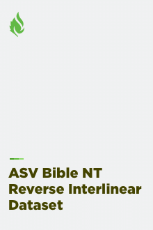 ASV Bible NT Reverse Interlinear