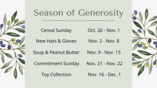 Season Of Generosity