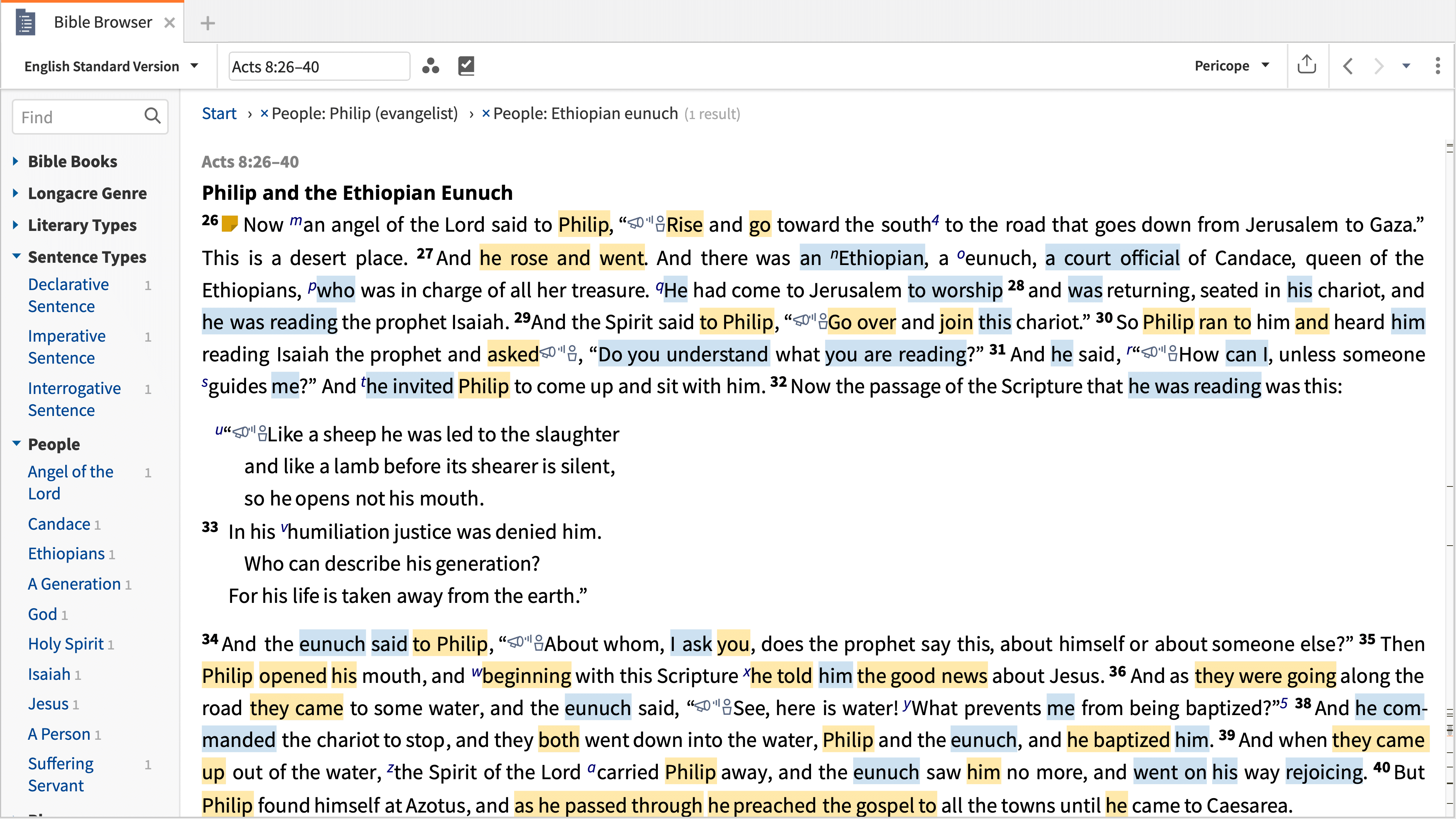 6 Effectuer Des Recherches Dans Votre Bible Et D Autres Livres Centre De Support Logos