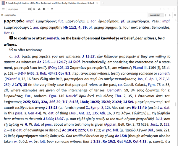 A Greek–English Lexicon of the New Testament and Other Early