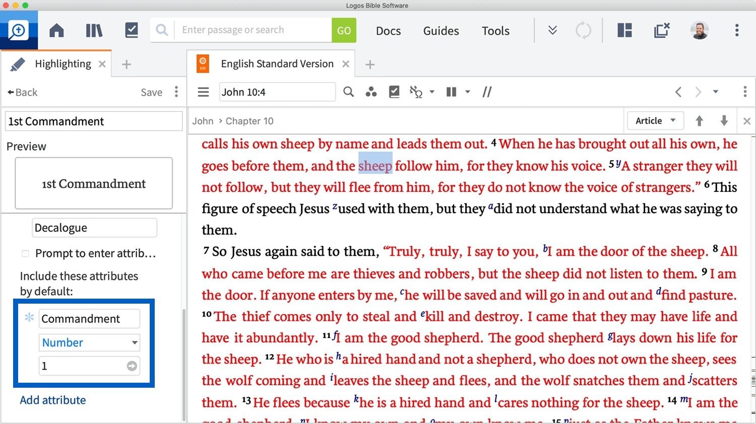 Using Labels – Logos Help Center