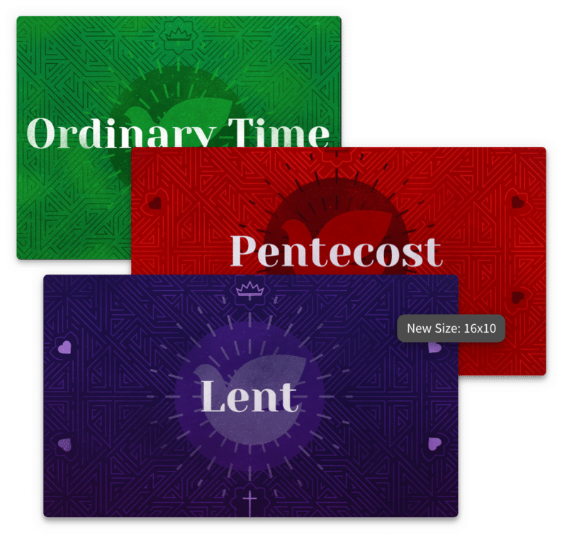 Multiple screen ratios in Proclaim