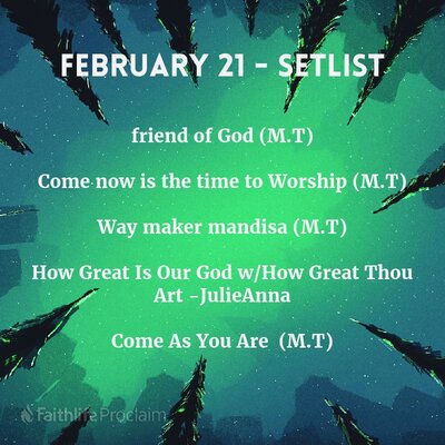 Feb. 21 Setlist
