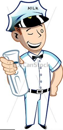 Milkman Holding Bottle