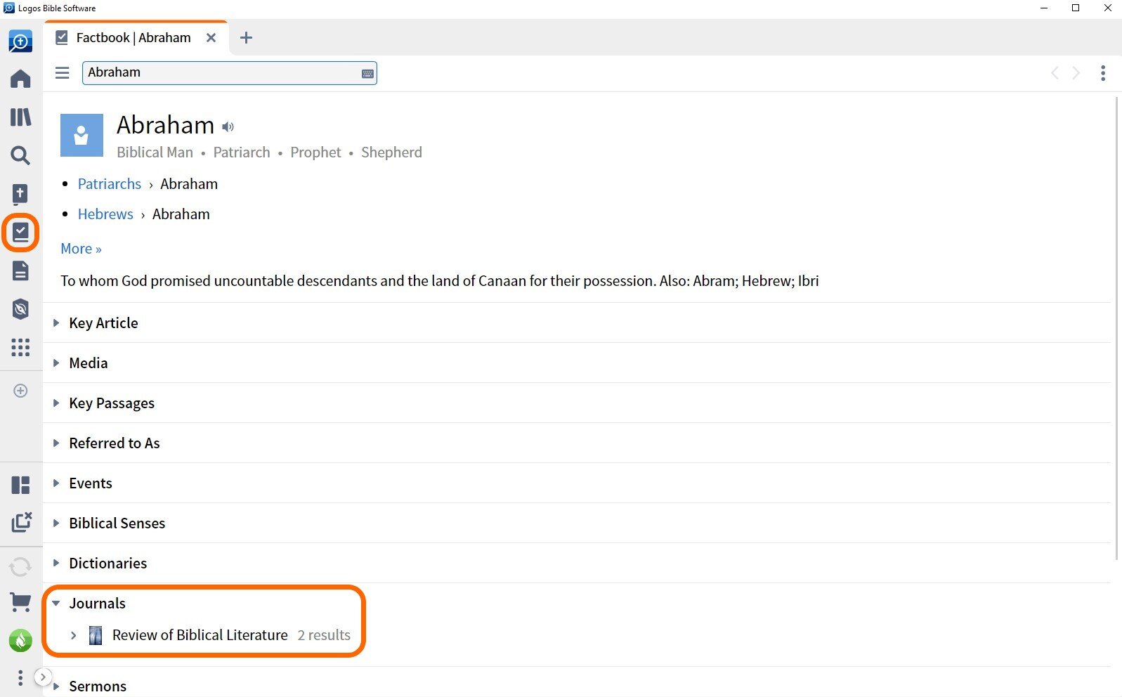Using Journals – Logos Help Center