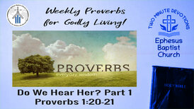 Weekly Proverbs