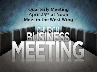 Business Meeting April