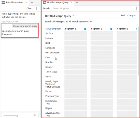 P17-1 New Morph Query