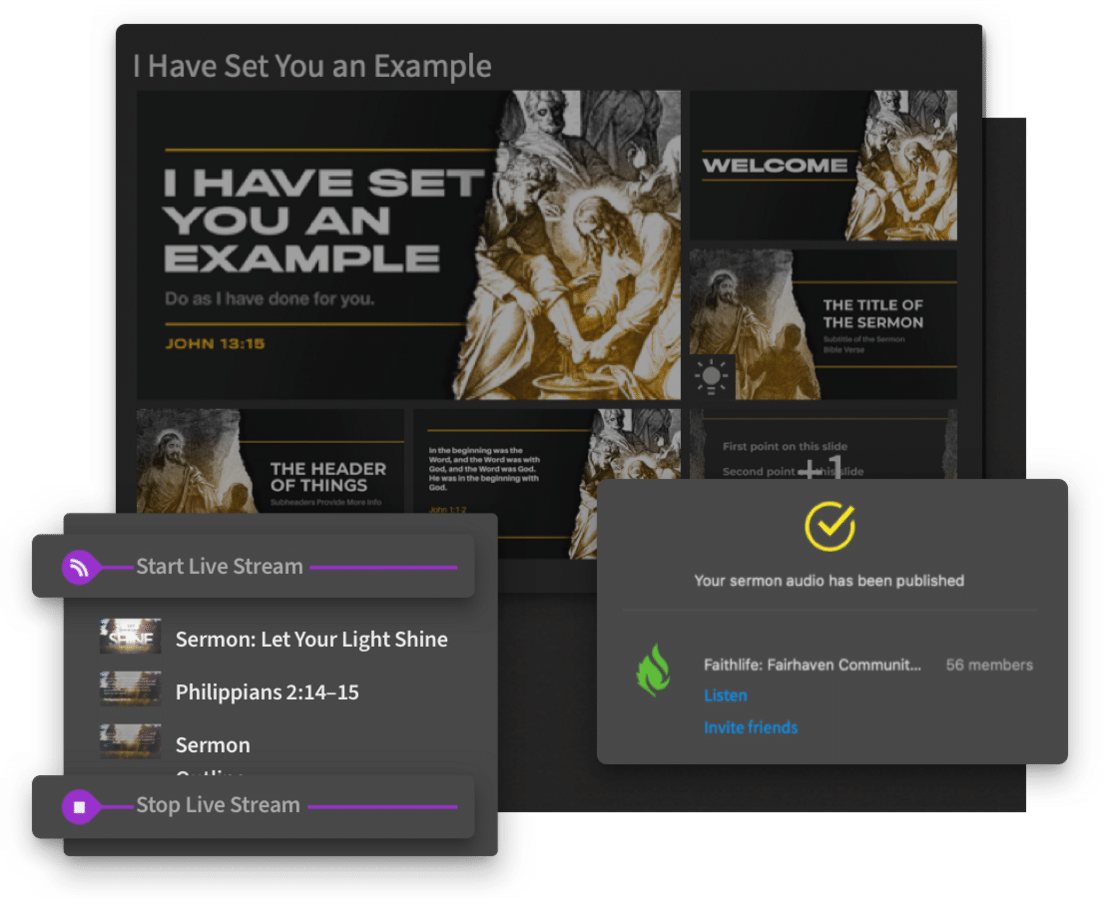 Proclaim automation features