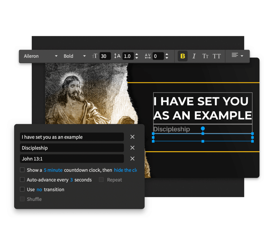 Proclaim intuitive interface