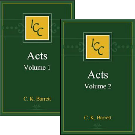 Acts, Volumes 1-2 (International Critical Commentary Series | ICC)