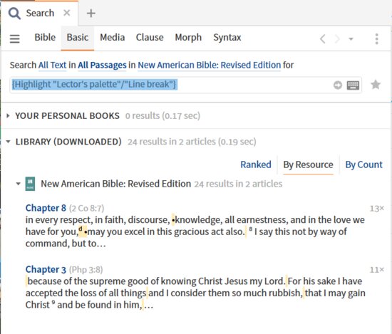 P27-2 Search Highlighting