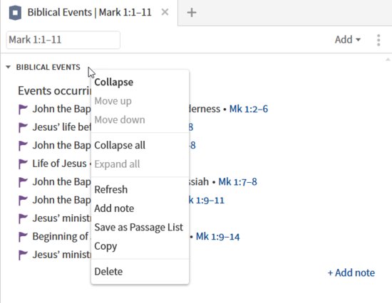 P1-2 Section Header Menu