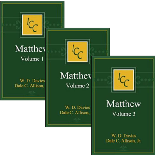 Matthew, Volumes 1-3 (International Critical Commentary | ICC)
