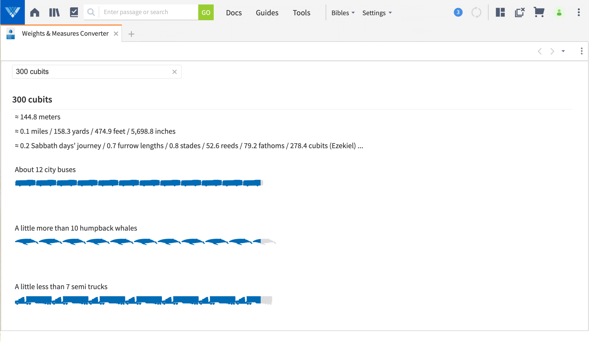 Weights and measurements interactive verbum support
