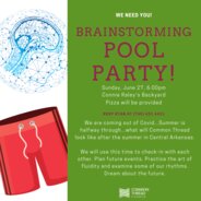 Red Swimsuit Pool Party Invitation