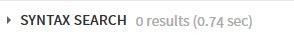 No Results Found