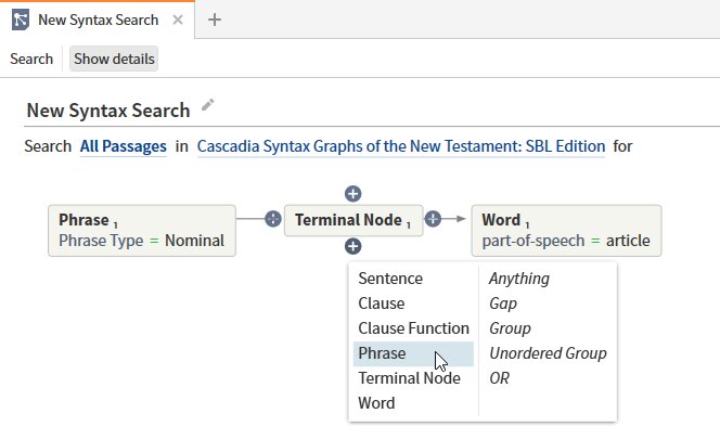 Add Phrase Under Terminal Node