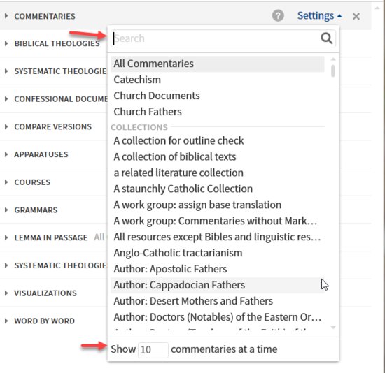 P22-1 Settings Commentaries