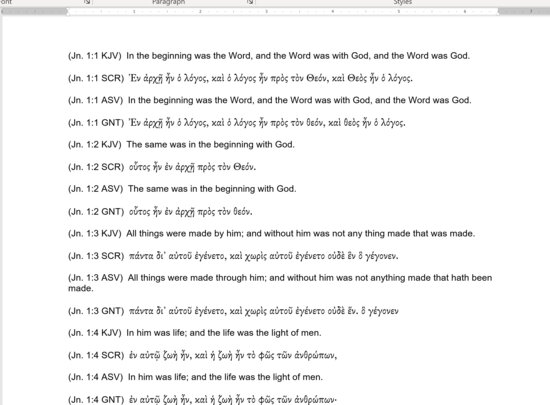 Multiple Versions With Verse Interleaving