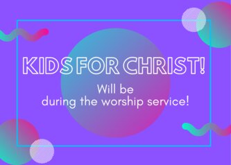 kids for christ!