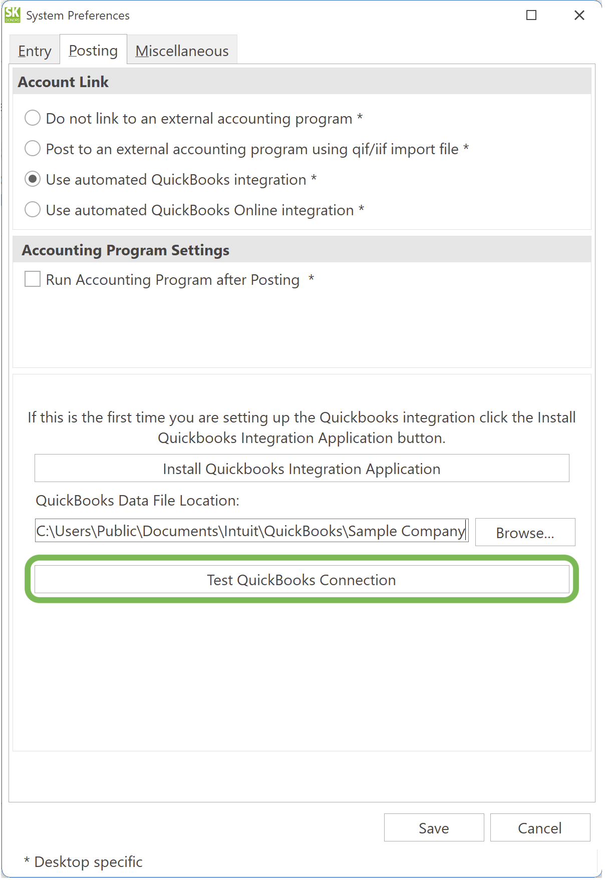 SK8 Linking with QuickBooks (Automated)