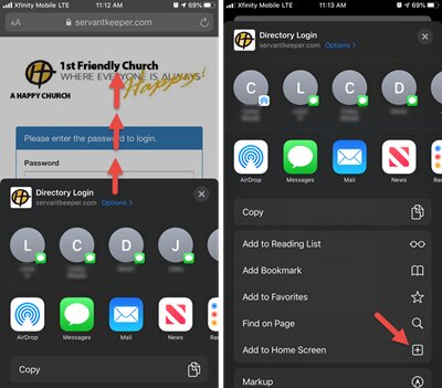 Creating a Shortcut to the Online Directory on your Phone/Tablet ...