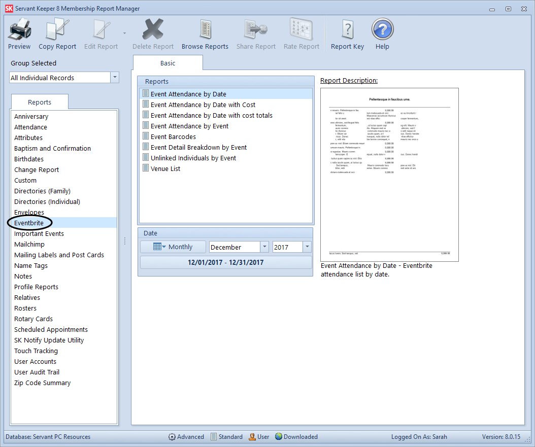 SK8 - Using the Eventbrite Manager