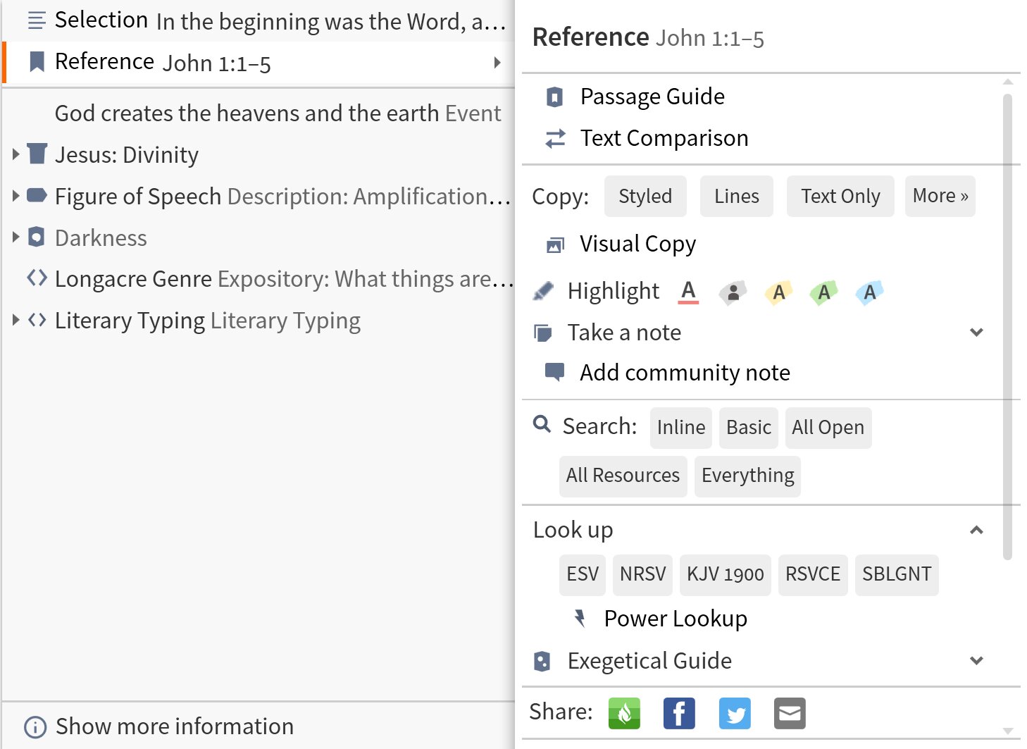 Context menu