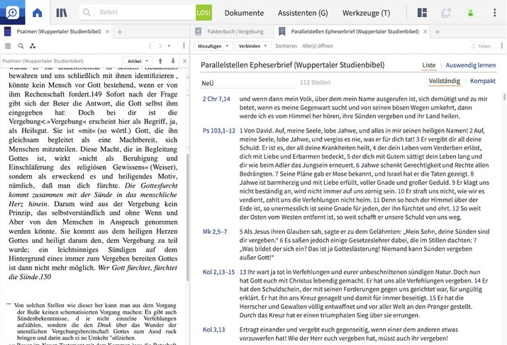Logos Bibelsoftware Predigtassistent