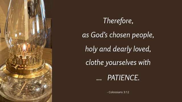 Patience 5 Therefore As God S Chosen